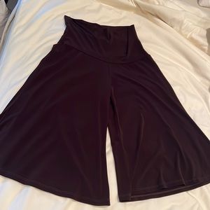 Vtg MKM Designs Brown Stretch Culottes type  skirt no size label